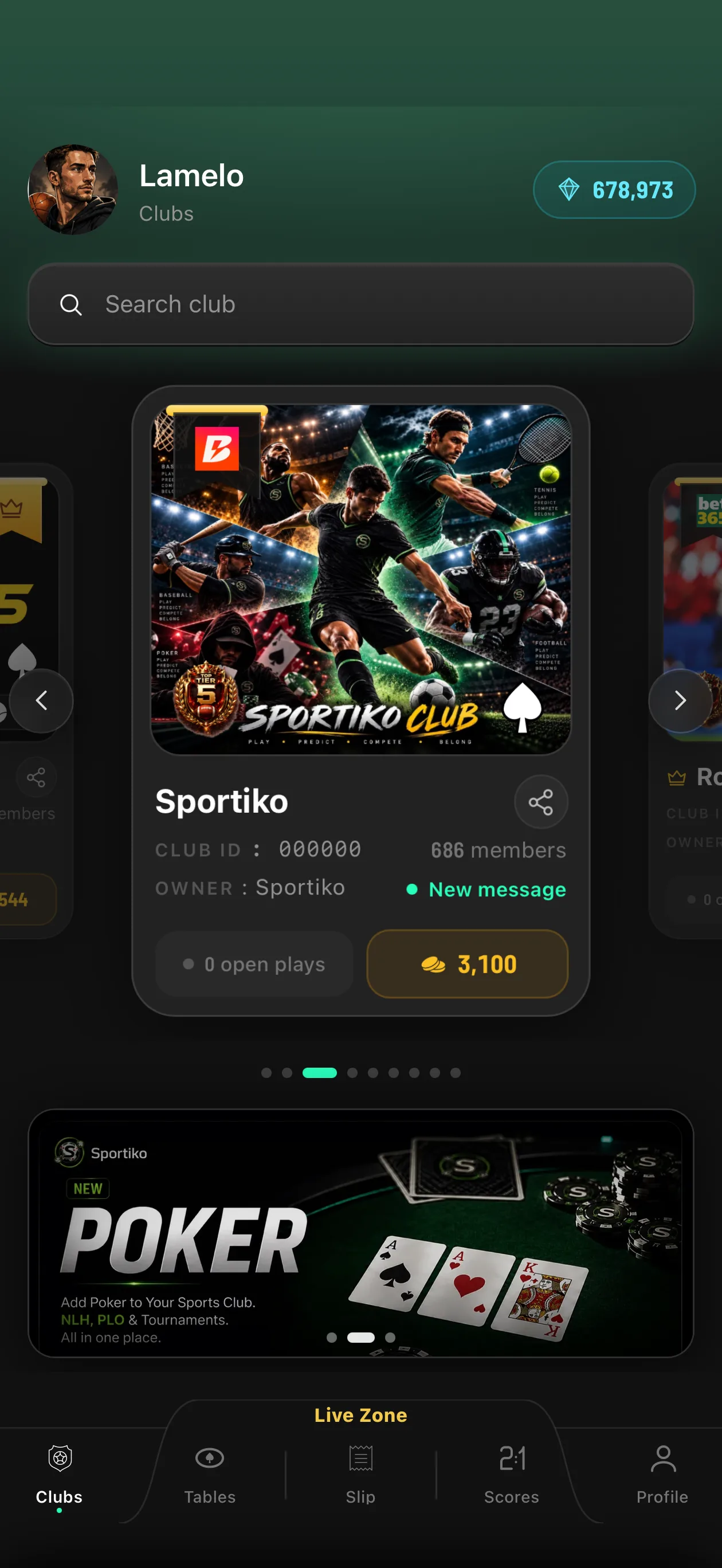 Sportiko app — your club