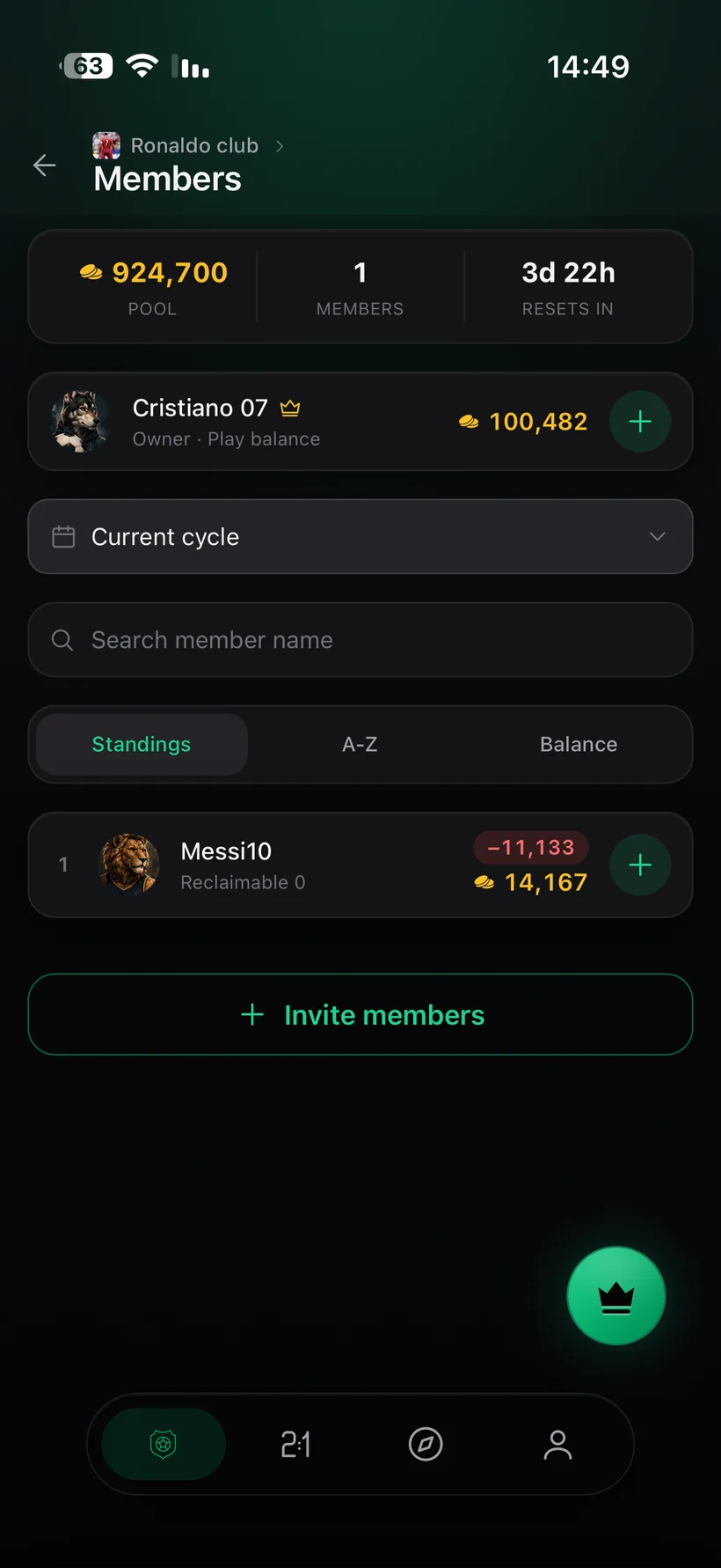 Sportiko app — Create Your Club