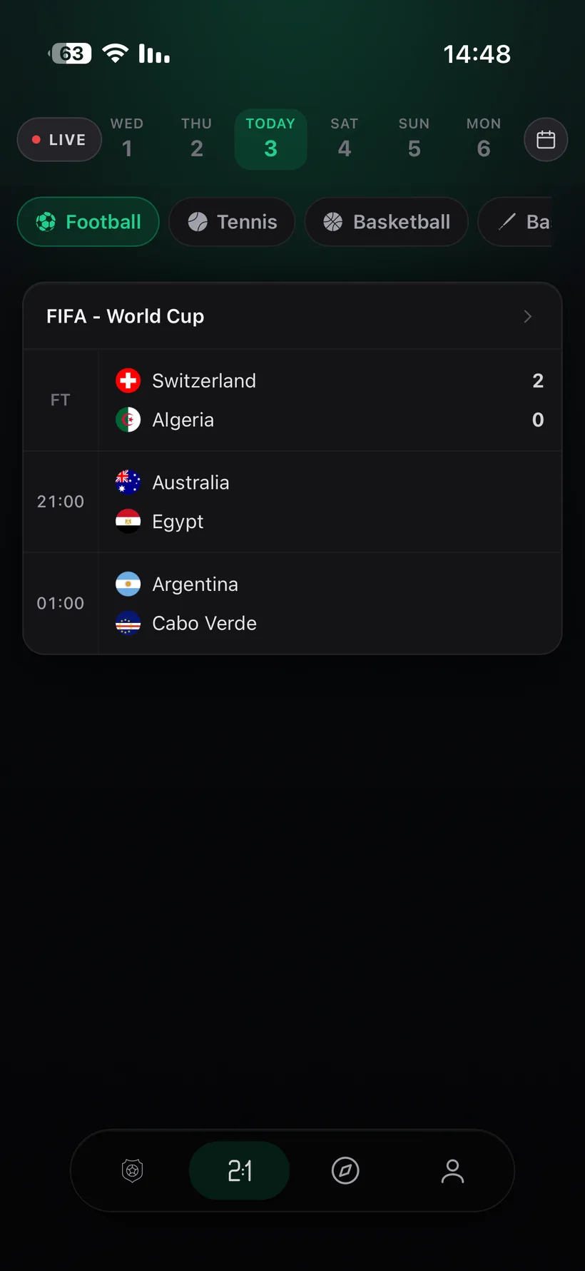 Sportiko app — Run the Game